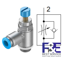 Van ti&#234;́t lưu Festo GRLA-1/4-QS-6-RS-D