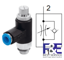 Van ti&#234;́t lưu Festo GRLA-3/8-QS-8-RS-B