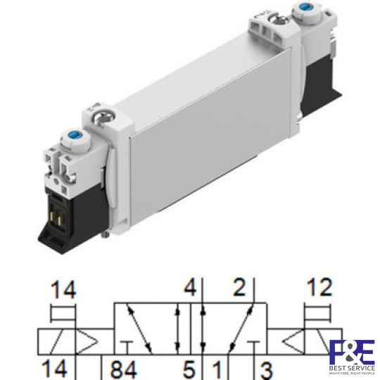 &#160;Van điện từ Festo-VUVG-B14-B52-ZT-F-1P3