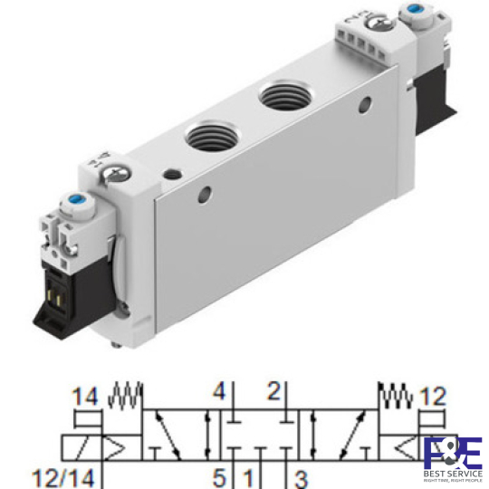 &#160;Van điện từ Festo-VUVG-L18-P53C-ZT-G14-1P3