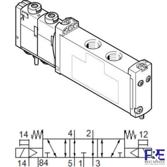 Van điện từ Festo -VUVG-S14-P53E-ZT-G18-1T1L