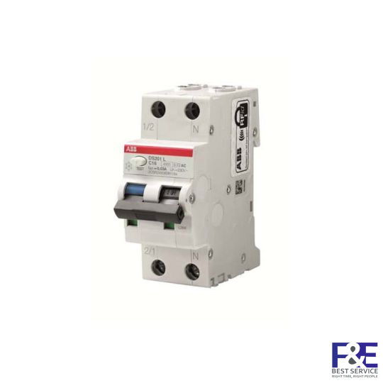 2CSR245080R3104 &#8211; CB chống giật ABB DS201 L 10A 300mA 4.5kA 1P+N