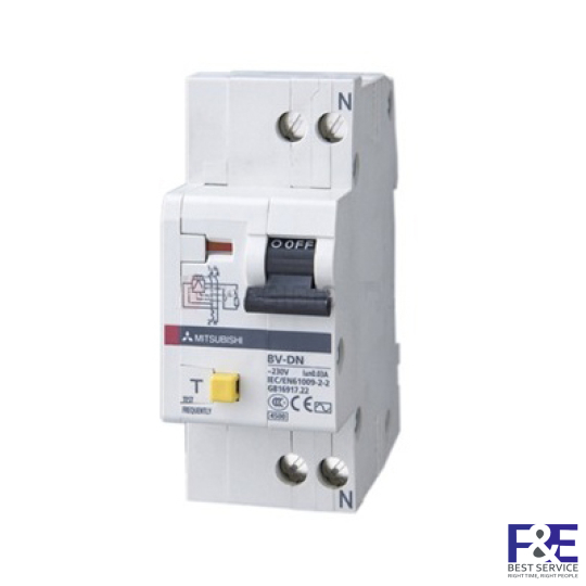 CB chống giật Mitsubishi BV-DN6 1PN 16A 100MA 6kA