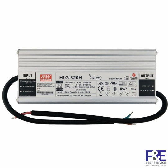 Bộ nguồn LED Meanwell HLG-320H-30A (320W 30V 10.7A)
