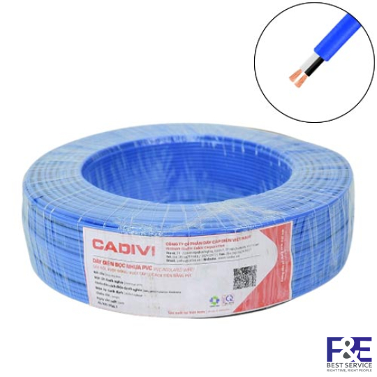 Dây điện đôi Cadivi VCmo 2&#215;1.5 mm2 (Xanh) &#8211; 300/500V