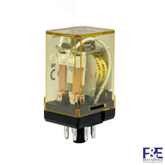 Rơ le trung gian IDEC RR2P-ULDC24 24VDC 10A (8 chân tròn)