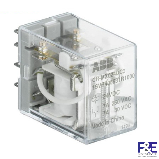 1SVR405633R8100 &#8211; Rơ le trung gian ABB CR-MX110DC4L 4C/O 110VDC Có đèn Led