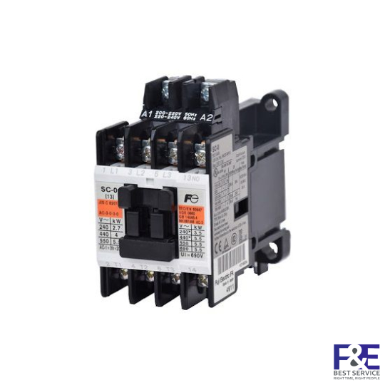 Contactor Fuji SC-0 110V 12A 5.5kW NO, NC