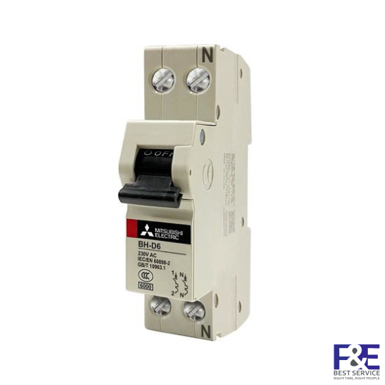 MCB Mitsubishi BH-D6 1PN 25A 6kA C N