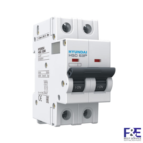 MCB Hyundai HGD63P 2P 25A 10kA