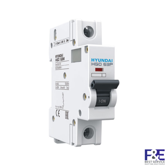 MCB Hyundai HGD63P 1P 10A 10kA