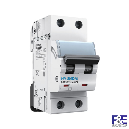 MCB Hyundai HGD63N 2P 6A 6kA