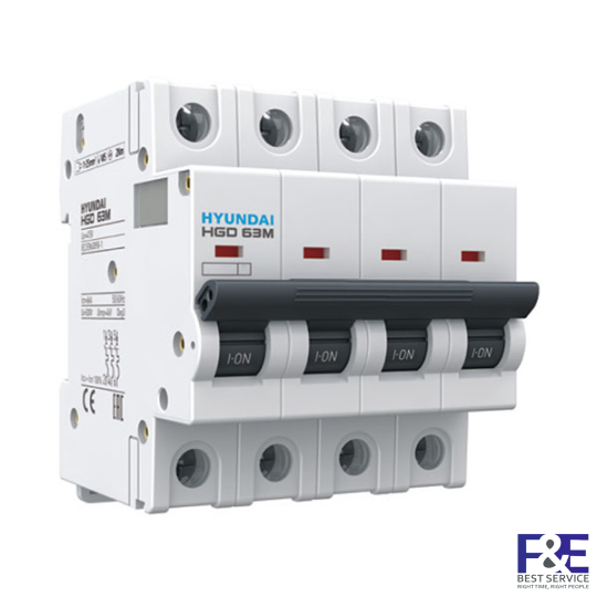 MCB Hyundai HGD63M 4P 25A 6kA