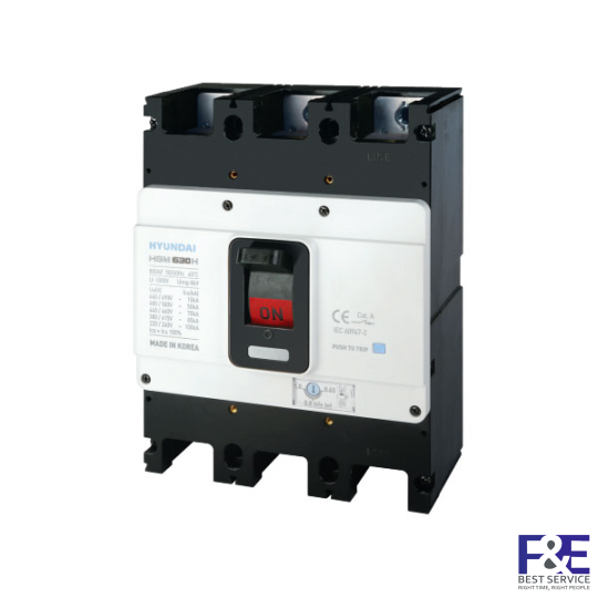 MCCB Hyundai HGM630H-F 3P 630A 85kA