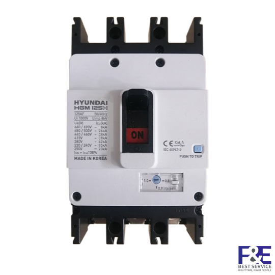 MCCB Hyundai HGM125H-F 3P 20A 38kA
