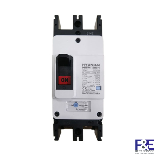 MCCB Hyundai HGM125H-F 2P 40A 85kA
