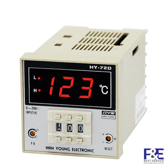 Bộ điều khiển nhiệt độ Hanyoung HY-72D-PPMNR-06 72x72mm