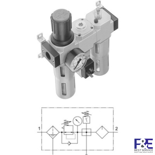 Bộ lọc kh&#237; n&#233;n Festo&#160;FRC-1/2-D-MAXI-KB-A