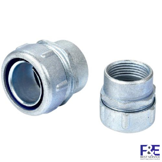 Đầu nối ống ruột gà ren trong 114mm
