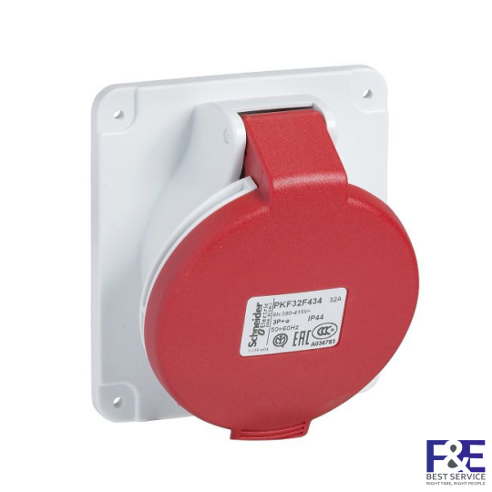 Ổ cắm âm Schneider PKF16F435, 16A, 4P+E, 400V