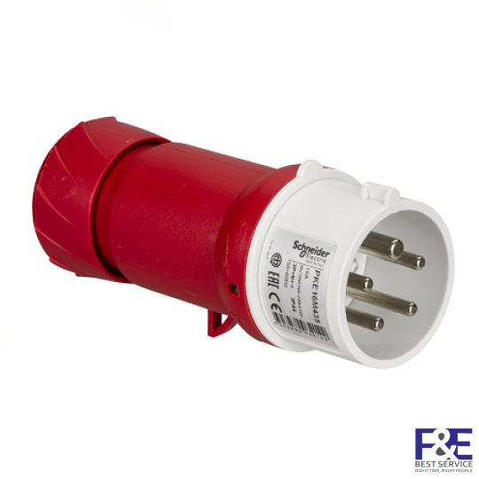 Phích cắm di động Schneider PKE32M435, 32A, 4P+E, 400V