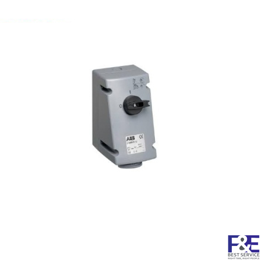 2CMA167646R1000 &#8211; Ổ cắm + khóa liên động dọc ABB 216MVS6 16A 2P+E 220-250V IP44