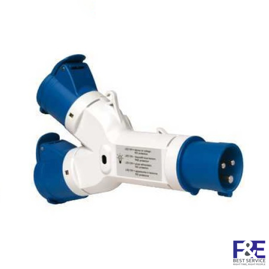 Ổ nối 2 ngả Schneider PKZM703, 16A, 2P+E, 230V