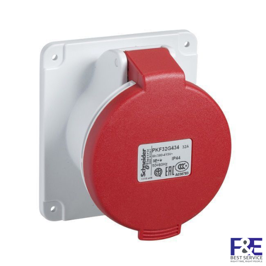 Ổ cắm âm Schneider PKF16G434, 16A, 3P+E, 400V