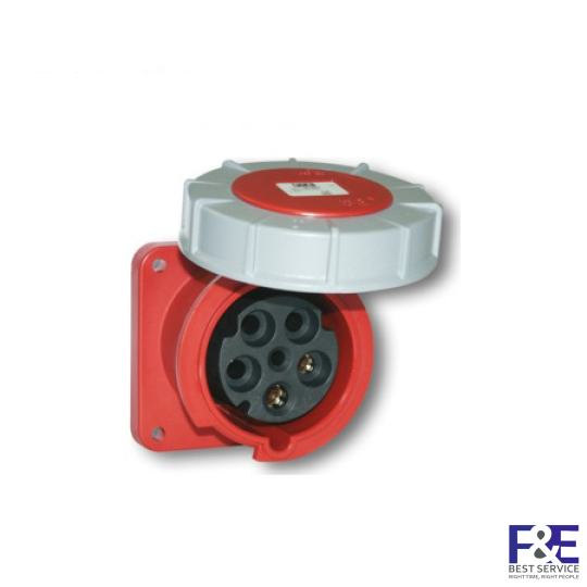 Ổ cắm âm Panasonic F335-6 63A 5P 400V IP67 (dạng thẳng)