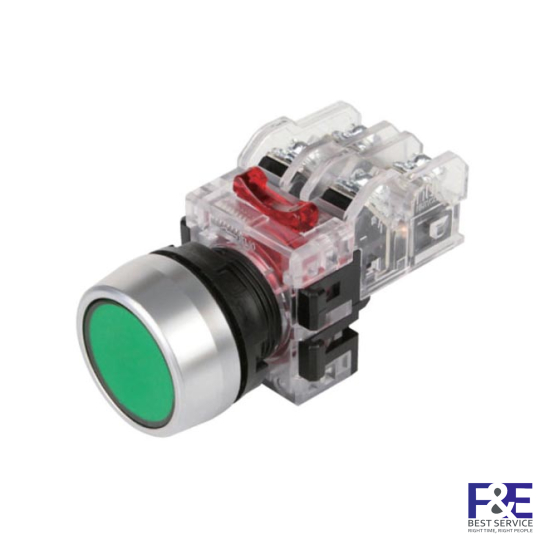 Nút nhấn nhả Hanyoung MRF-RM2G 22mm 2NO+2NC màu Xanh lá