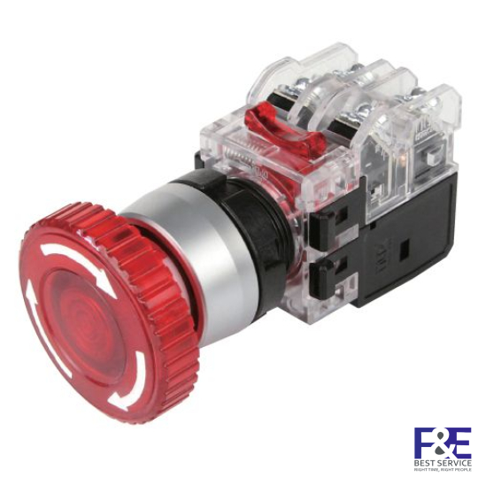 Công tắc dừng khẩn Hanyoung MRA-RR1A3R Đèn Đỏ 380V 22mm