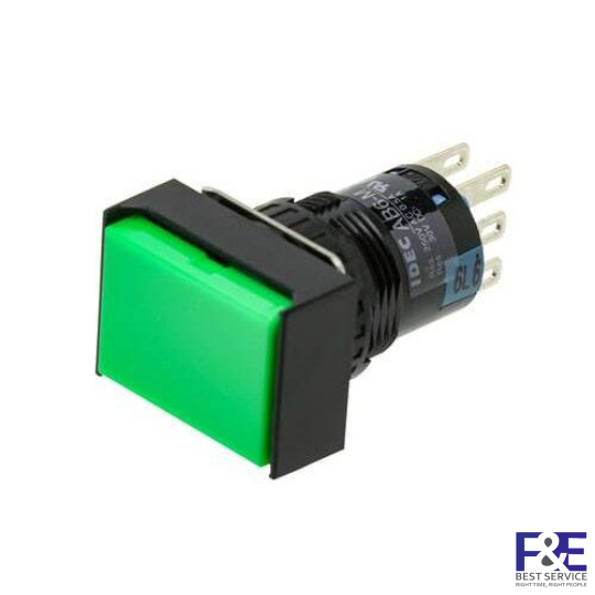 Nút nhấn giữ IDEC AL6H-A24G  16mm 24V (Xanh lá cây)