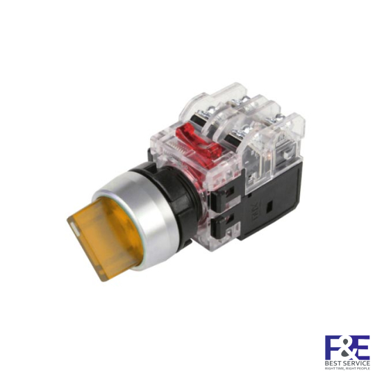Công tắc 2 vị trí tự giữ Hanyoung MRT-R2A1A3Y 22mm đèn 380V