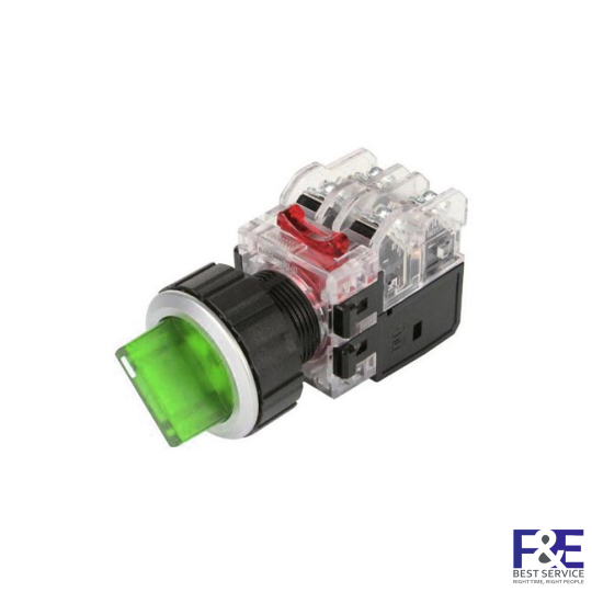 Công tắc 2 vị trí tự nhả Hanyoung MRT-A2R1A0G 30mm đèn 110-220V