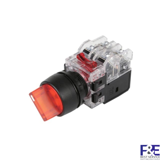 Công tắc 2 vị trí tự giữ Hanyoung MRT-T2A1D0R 22mm đèn 12-24V