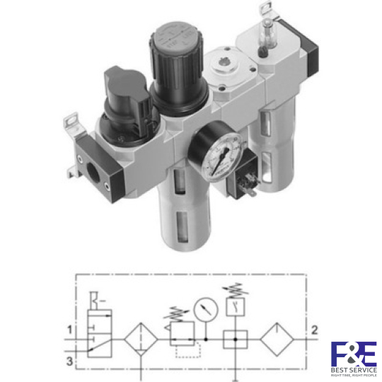 Bộ lọc kh&#237; n&#233;n Festo&#160;FRC-3/8-D-MIDI-KC