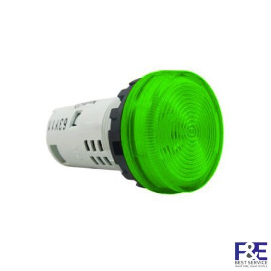 Đèn báo IDEC YW1P-1UQM3G 220V 22mm (xanh lá cây)