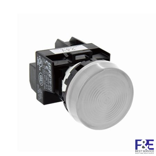 Đèn báo IDEC YW1P-1EQ4W 24V 22mm (trắng)