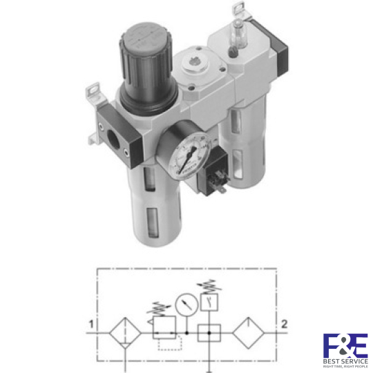 Bộ lọc kh&#237; n&#233;n Festo FRC-1/4-D-MINI-KB