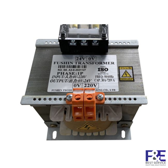 Biến áp cách ly 1 Pha 220V ra 24V 720VA (30A)