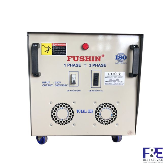 Biến áp 1 Pha 220V ra 3 Pha 380V 3HP