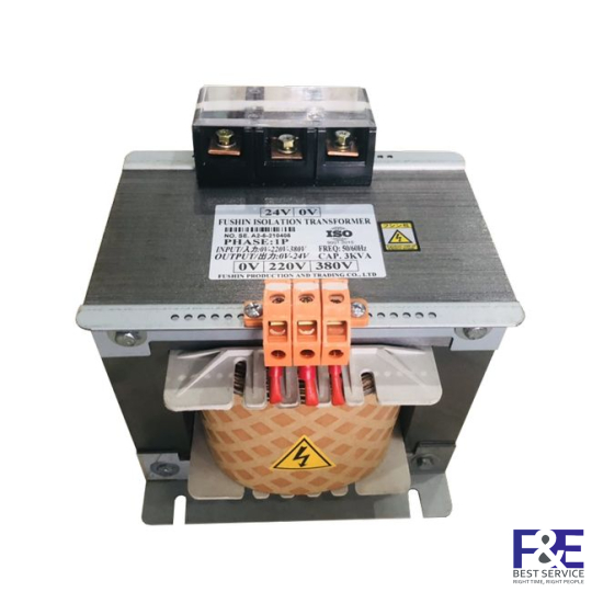 Biến áp cách ly 1 Pha 380V ra 24V-3KVA (125A)