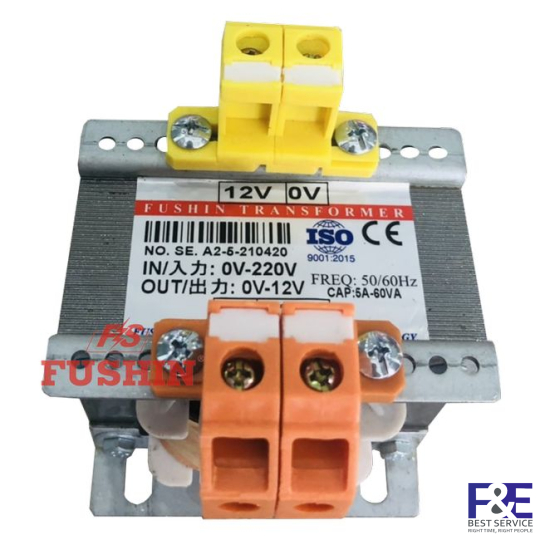 Biến áp cách ly 1 Pha 380V ra 12V-60VA (5A)