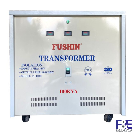 Biến áp cách ly 3 Pha 380V ra 220V 100KVA (Dây Nhôm)