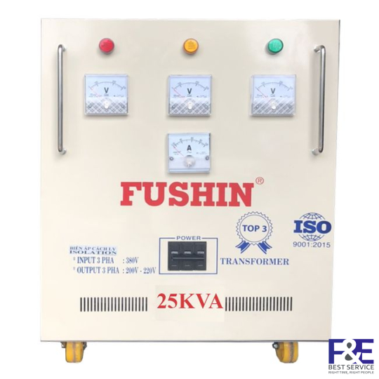 Biến áp cách ly 3 Pha 380V ra 220V 25KVA (Dây Nhôm)
