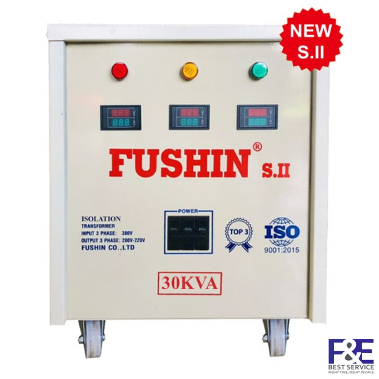 Biến áp cách ly 3 Pha 380V ra 220V 30KVA (Dây Đồng)