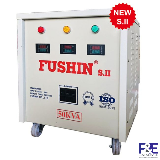 Biến áp cách ly 3 Pha 380V ra 220V 50KVA (Dây Nhôm)