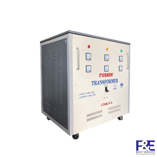 Biến áp cách ly 3 Pha 380V ra 380V 120KVA (Dây Nhôm)