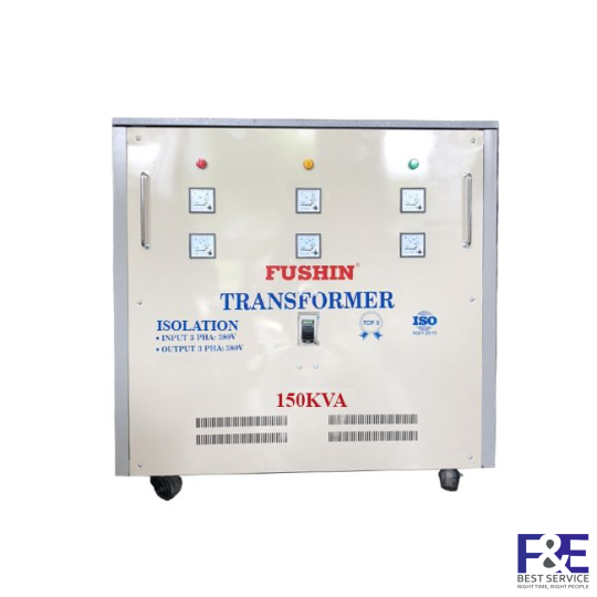 Biến áp cách ly 3 Pha 380V ra 380V 150KVA (Dây Nhôm)