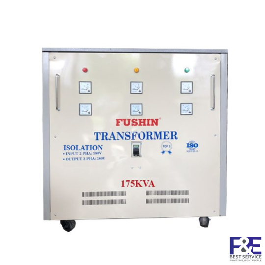 Biến áp cách ly 3 Pha 380V ra 380V 175KVA (Dây Đồng)